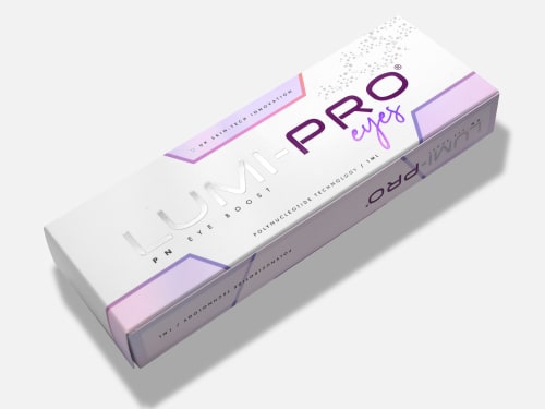 Lumi-Pro Lips under-eye skin booster packaging