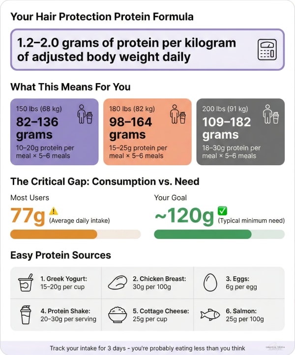 Infographic showing ways to increase protein intake when using GLP-1 weight loss injections