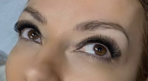 Eyelash extensions example