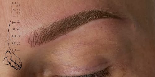Close up of beautiful eyebrows