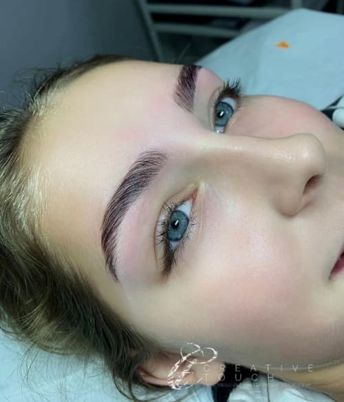 Eyebrows after brow lamination