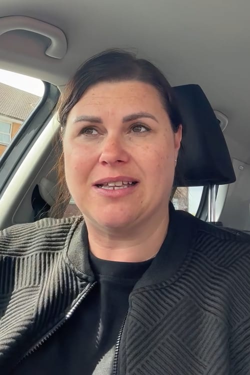 Our client Jodie, sitting in her car, reviewing her experience with laser hair removal at Creative Touch